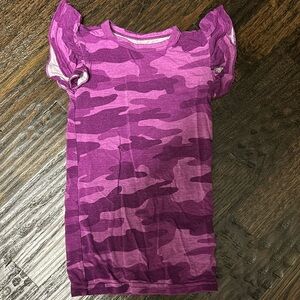 Little Sleepies Flutter Tee 18-24m Purple Camo